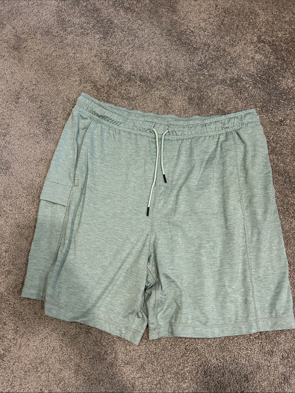 Alpine Design Men's Mint Green Athletic Drawstring Shorts